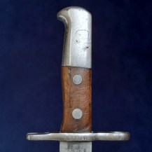 Swiss M1914 Schmidt-Rubin Sawback Bayonet, Early Leather Scabbard 8